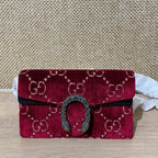 Gucci Red Velvet Dionysus Shoulder Bag