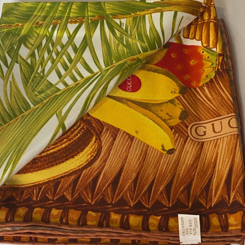 🧣 silk scarf Gucci 100% sole silk