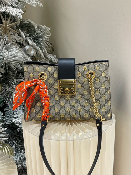 Gucci padlock tote
