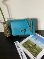 Gucci Interlocking Chain Blue Bag