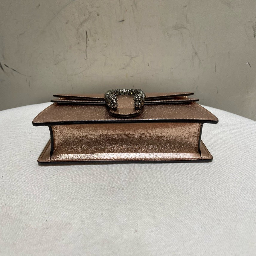 Gucci Dionysus Metallic Rose Super Mini Bag