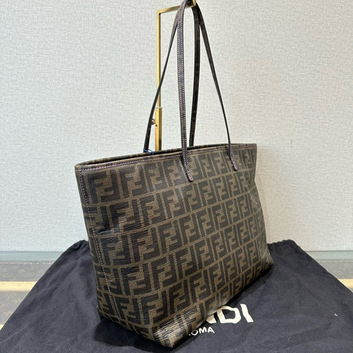 Fendi Zucca Brown Canvas Tote Bag Large
