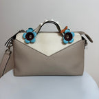 Fendi By The Way Beige Leather 2Way Handbag Medium