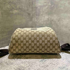 Gucci Monogram Beige Canvas Backpack Bag Medium
