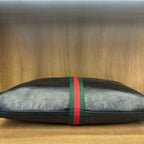 Gucci Black Leather Chain Tote Bag Large