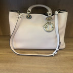 Dior VIP White Leather Tote Bag Medium