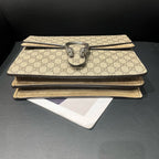Gucci Dionysus Beige GG Supreme Canvas Shoulder Bag 29.5x22x7