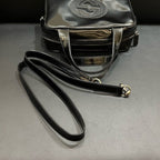 Gucci Black Leather Handbag 27x19x10