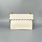Fendi Kan I Medium White Leather Bag with Detachable Handle