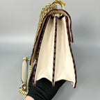 Fendi Kan I Medium White Leather Bag with Detachable Handle
