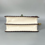 Fendi Kan I Medium White Leather Bag with Detachable Handle