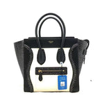 Celine Luggage Bag Black and White Tote