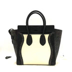 Celine Luggage Bag Black and White Tote