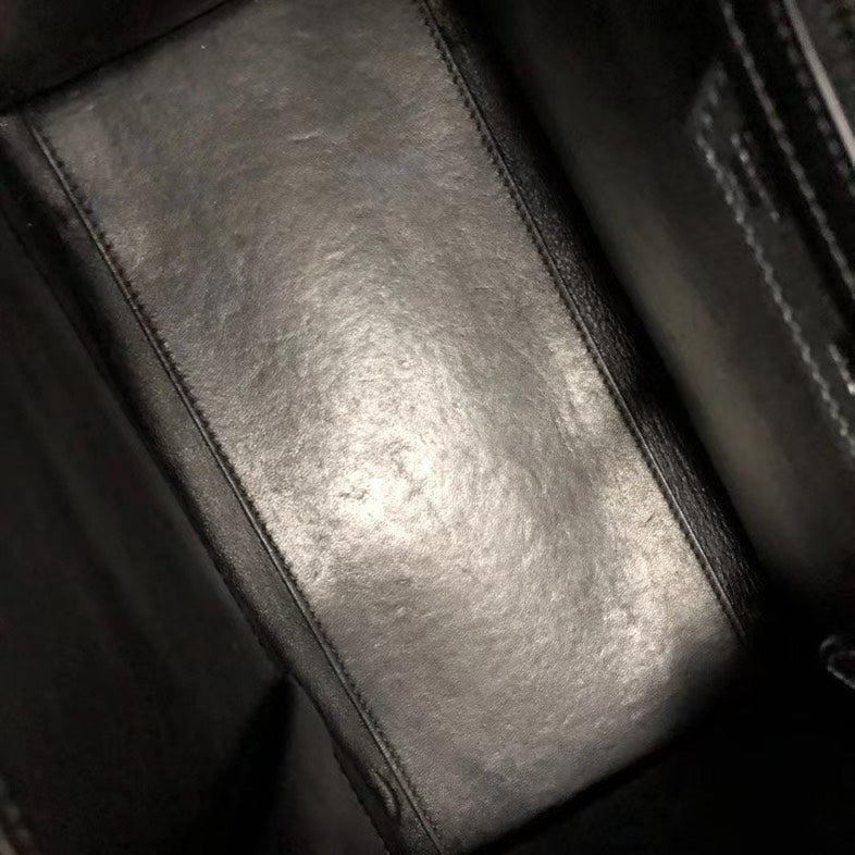 Celine Luggage Bag Black and White Tote