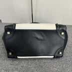 Celine Luggage Bag Black White Tote