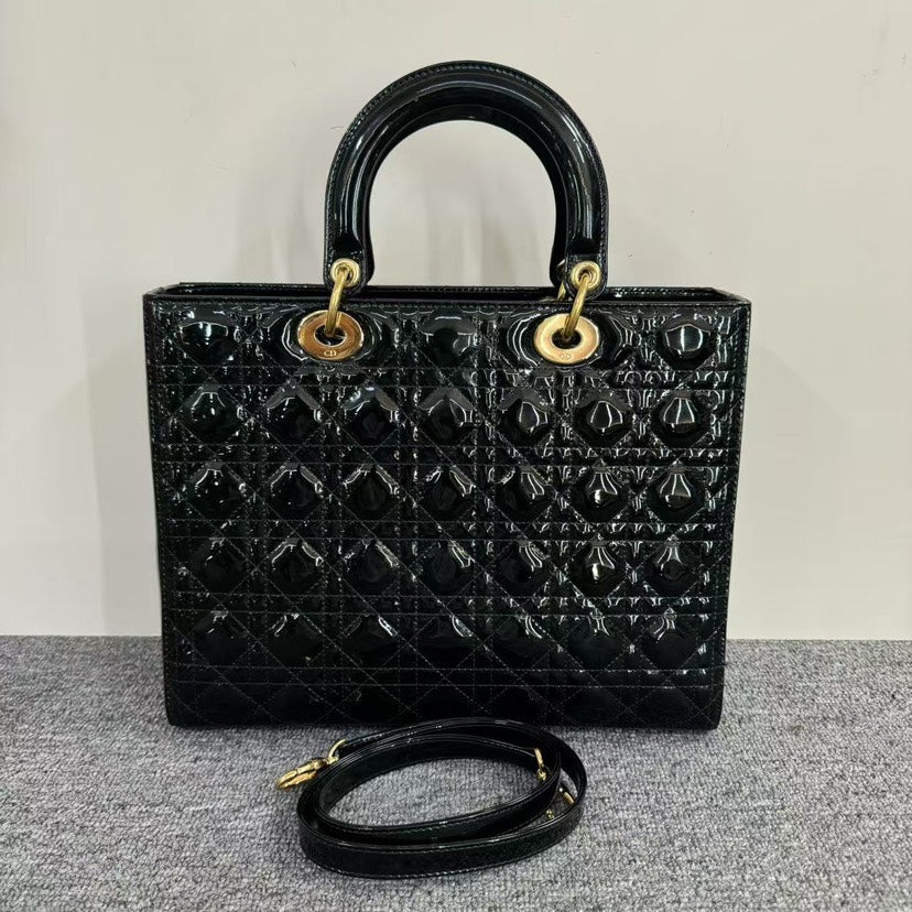 Dior Lady Bag Black Tote