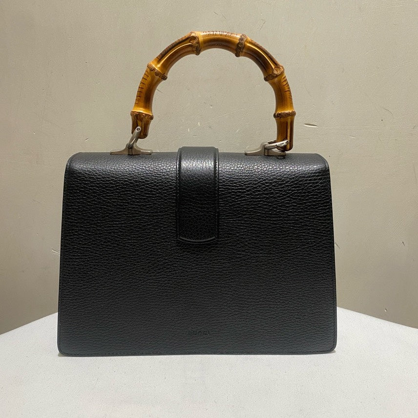 Gucci Bamboo Handle Dionysus Black Handbag
