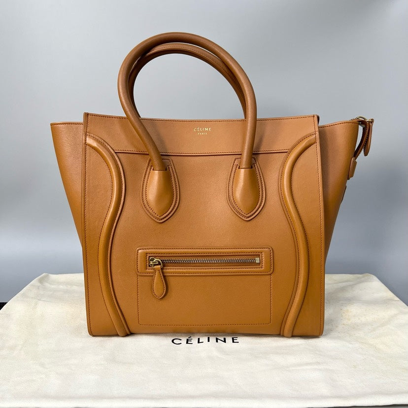 Celine Luggage Bag Large Camel Tote