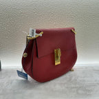 Chloe Drew Red Leather Shoulder Bag