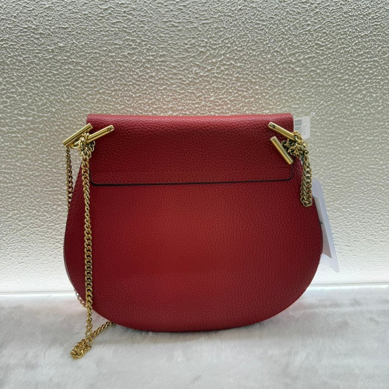 Chloe Drew Red Leather Shoulder Bag