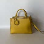 Fendi 2Jours Mustard Yellow Tote Bag
