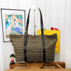 Fendi Zucca Brown Tote Bag