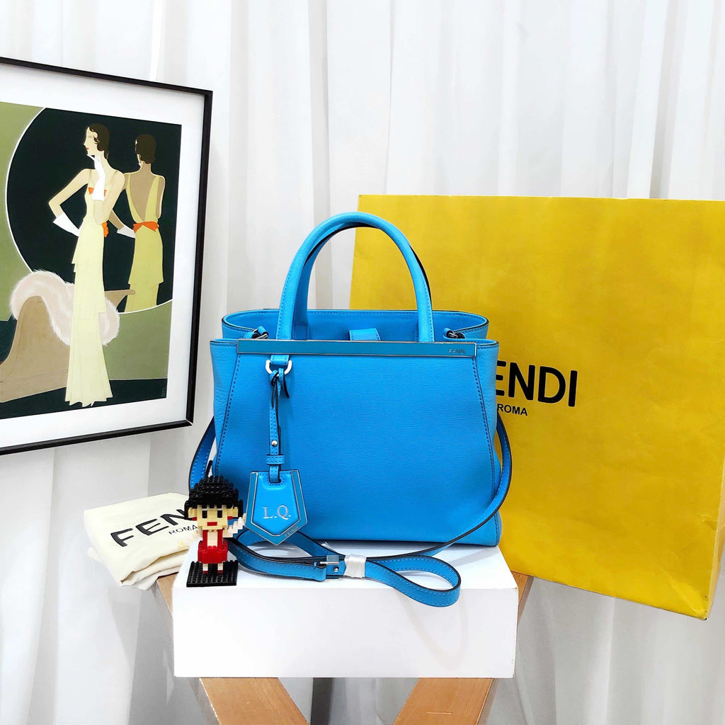 Fendi 2jours Blue Handbag