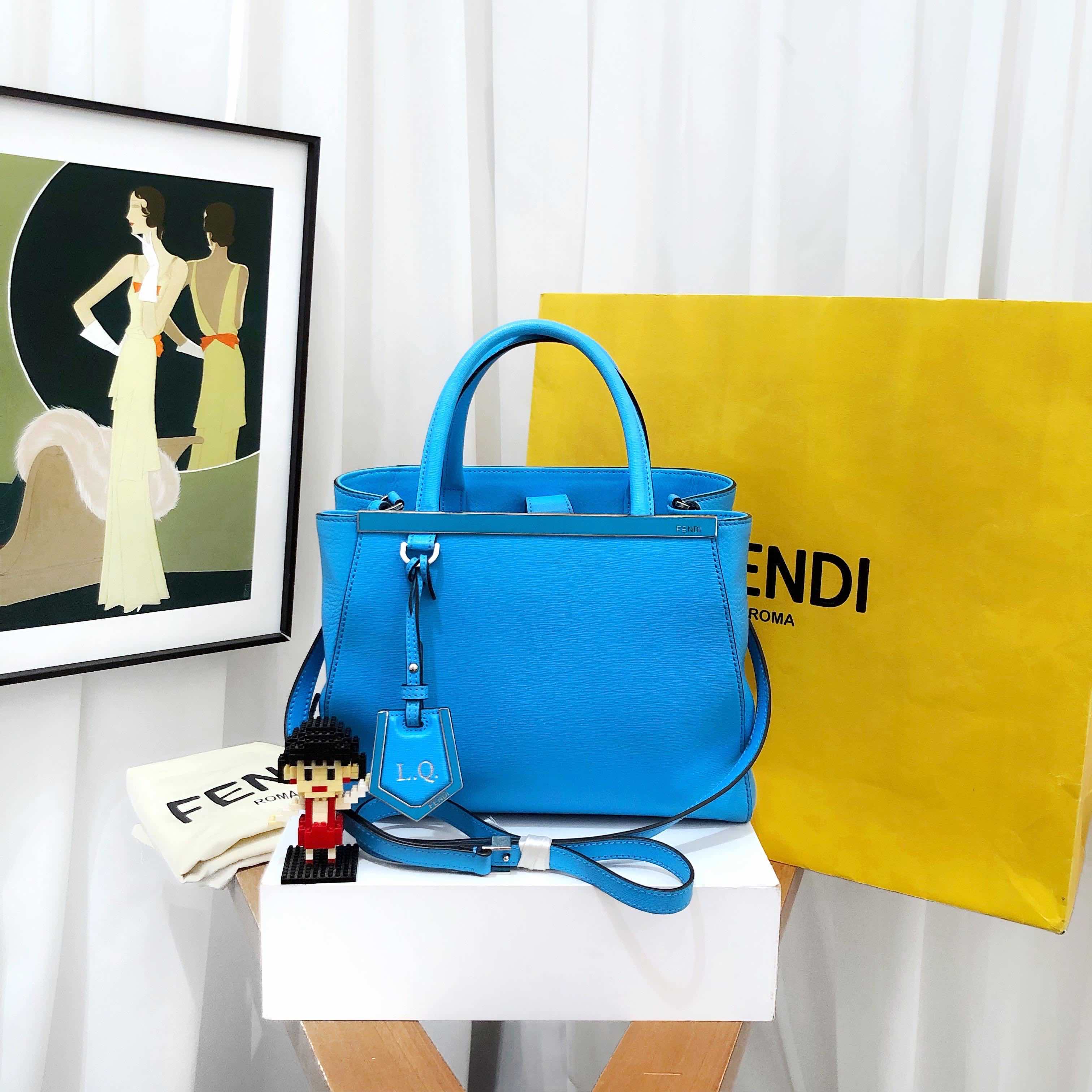 Fendi 2jours Blue Handbag