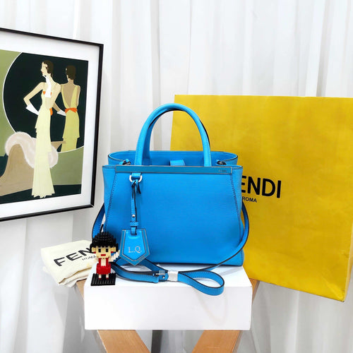 Fendi 2jours Blue Handbag