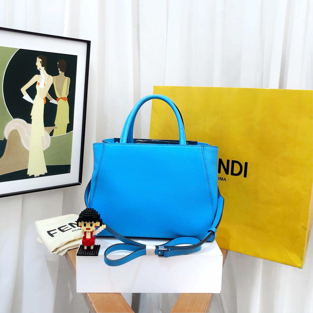 Fendi 2jours Blue Handbag