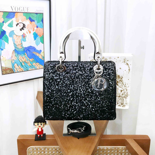 Dior Lady Bag Black Tote