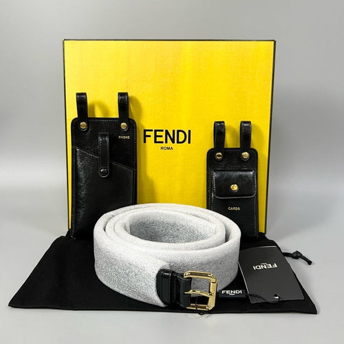 Fendi 2 in 1 Bum Bag Black and Grey