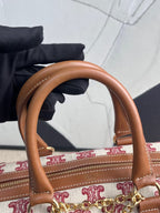 Celine Boston Two-Way Bag in Brown Monogram Canvas