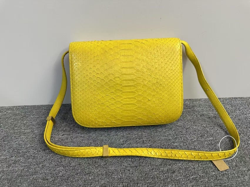 Celine Yellow Box Bag - Shoulder Style