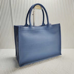 Christian Dior Book Tote Bag in Blue Leather