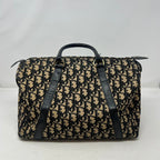 Dior Canvas & Leather Speedy Bag AF393 Black Top Handle