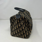 Dior Canvas & Leather Speedy Bag AF393 Black Top Handle
