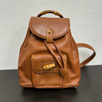 Gucci Bamboo Backpack V Brown Leather Backpack