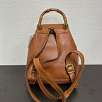 Gucci Bamboo Backpack V Brown Leather Backpack