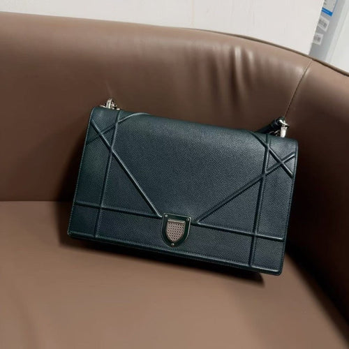 Dior Diorama Large Green Shoulder Bag