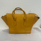 Celine Mini Luggage Tote Yellow Leather Top Handle Bag