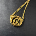 Dior Rhinestone Gold Necklace  39-44cm