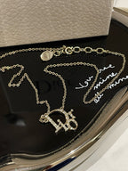 Dior Necklace  Gold Pendant Necklace