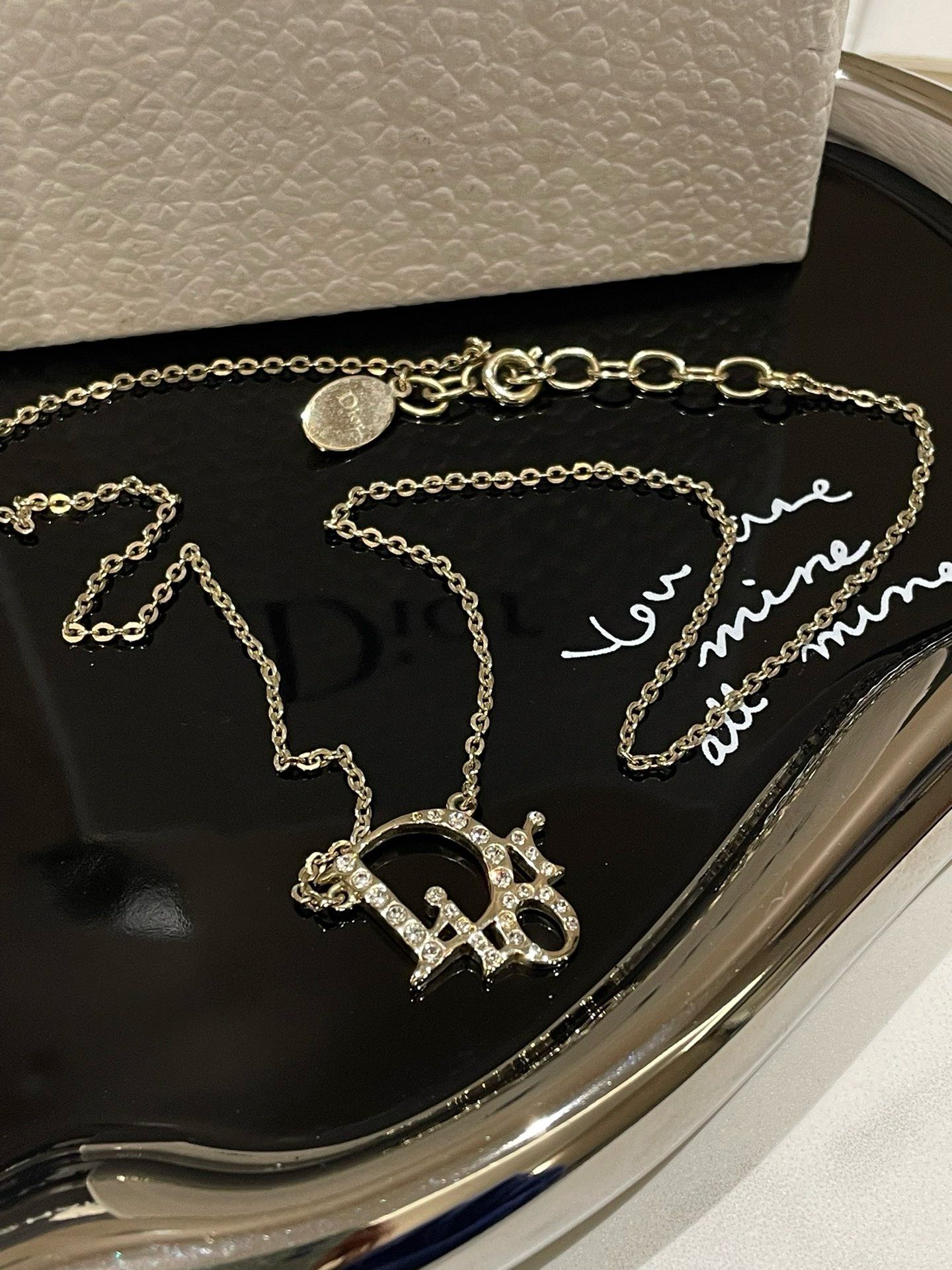 Dior Necklace  Gold Pendant Necklace