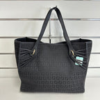 Fendi  1001 Tote Bag Black Canvas