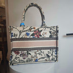 Christian Dior Book Tote MM Floral Canvas Tote Bag - Multicolor