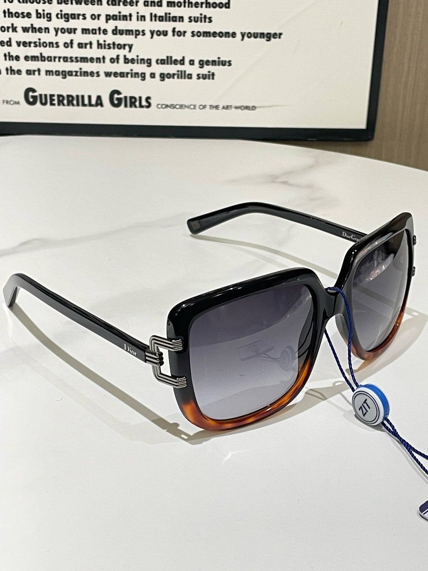Dior Sunglasses Square Black #13540