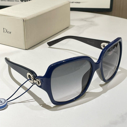 Christian Dior Oversized Blue Sunglasses