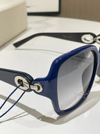 Christian Dior Oversized Blue Sunglasses