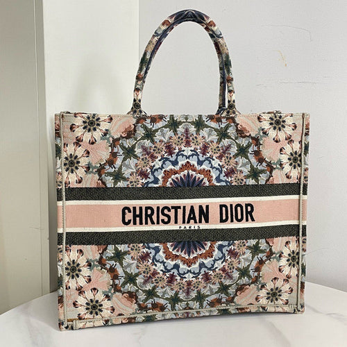 Dior Kaleidoscope Book Tote GM (2019) Multicolor Canvas Bag